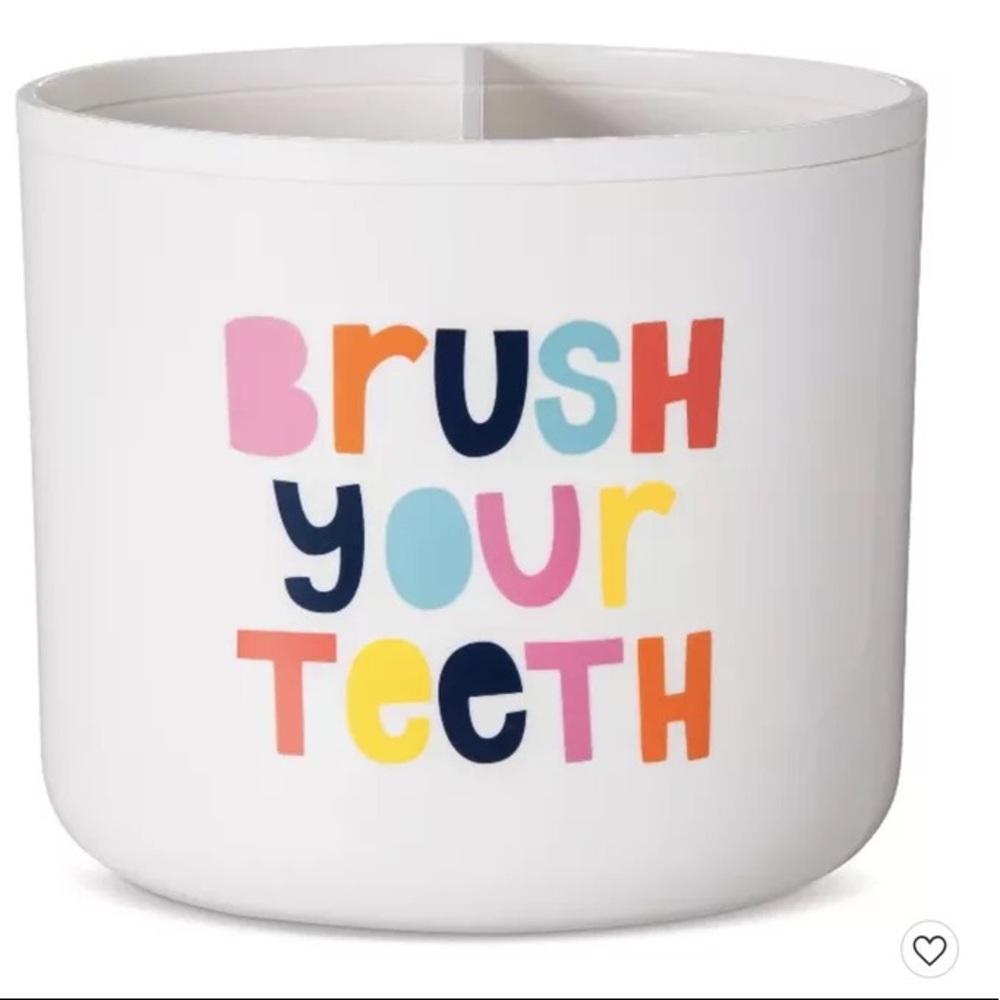 Pillowfort ‘Brush Your Teeth’ Bathroom Toothbrush Holder NWT